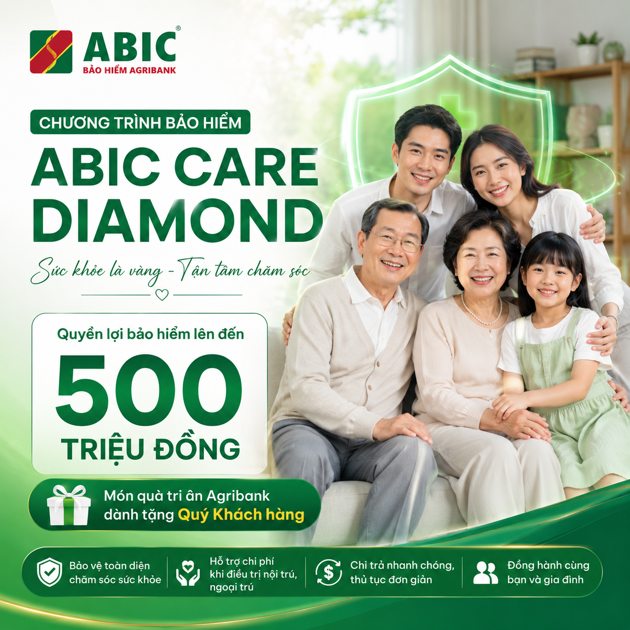 CHƯƠNG TRÌNH BẢO HIỂM ABIC CARE DIAMOND