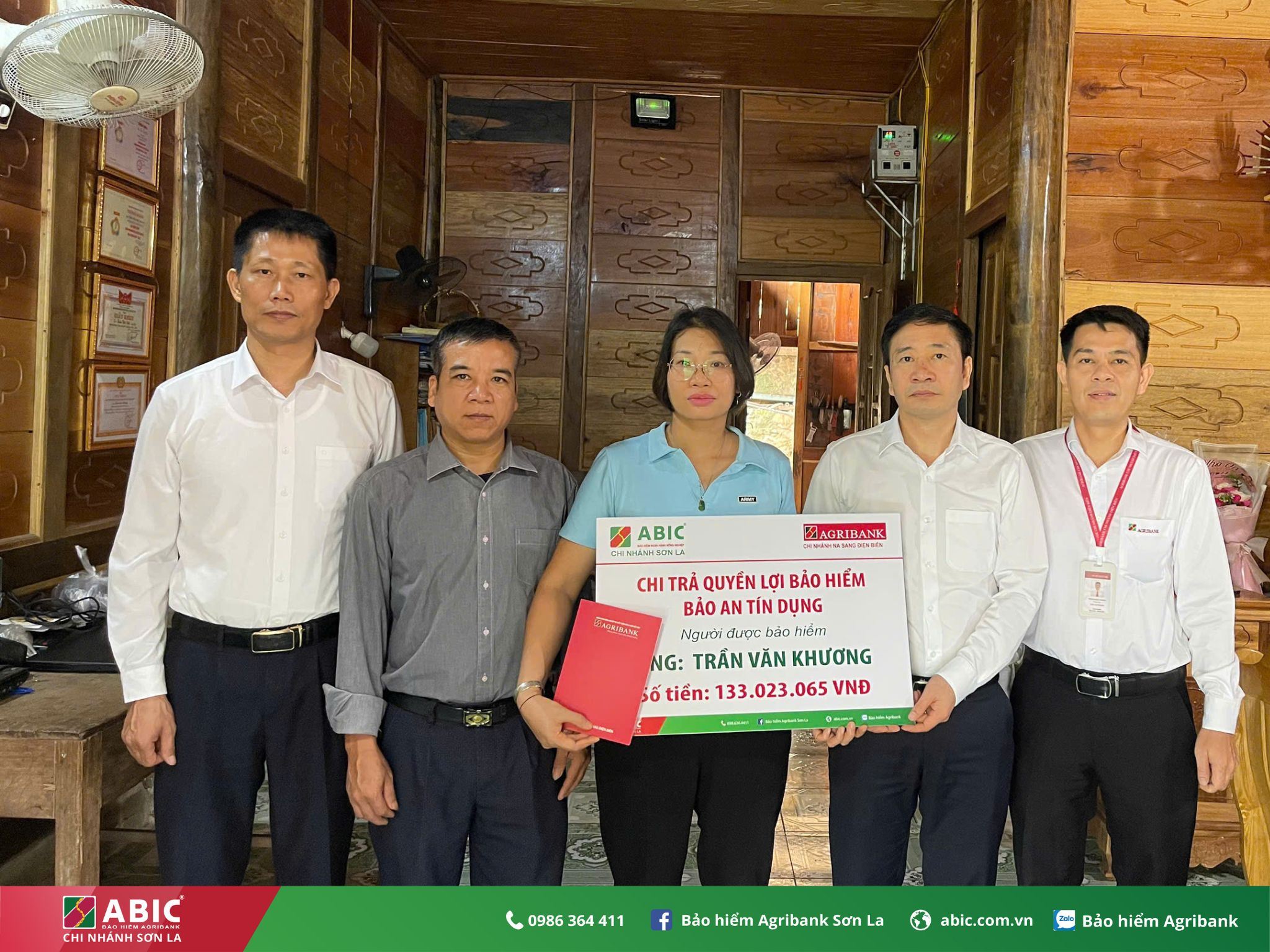 Bảo hiểm Agribank Sơn La chi trả hơn 550 triệu đồng quyền lợi bảo hiểm tại Điện Biên
