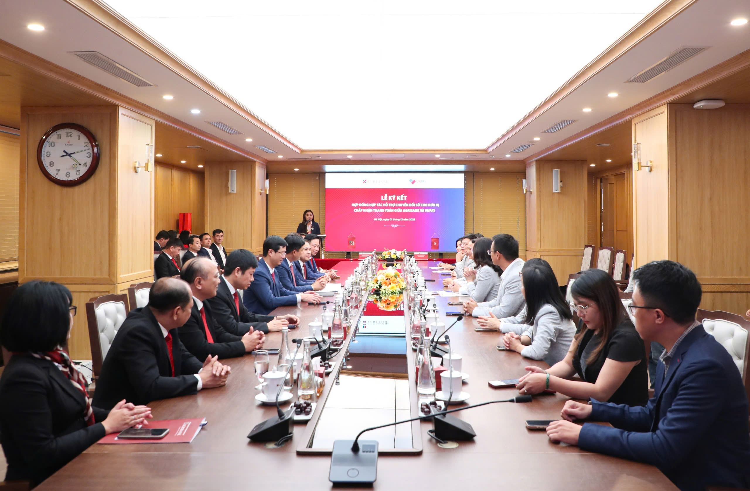 Agribank và VNPAY ký kết hợp tác triển khai gói giải pháp chuyển đổi số cho hộ kinh doanh