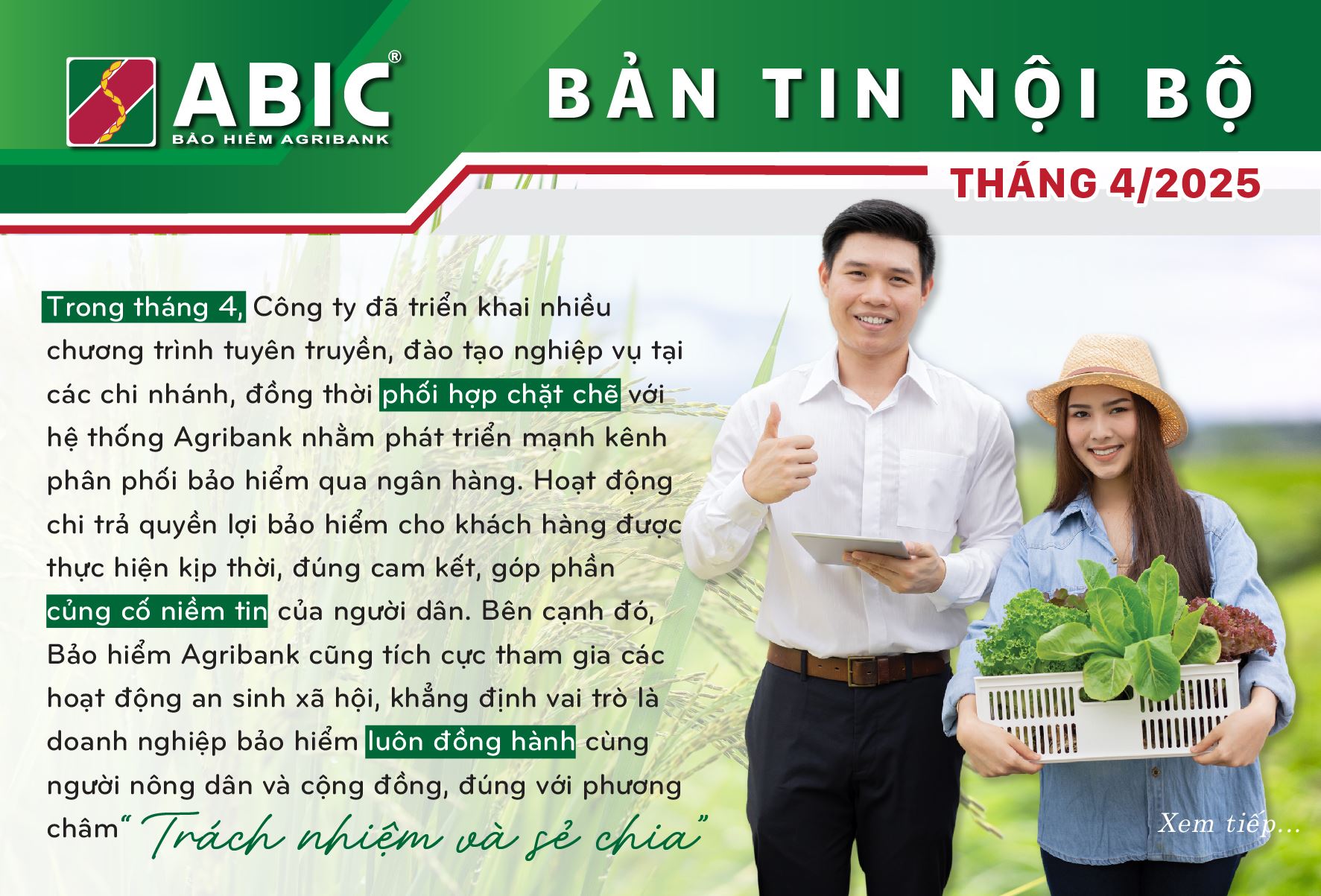 BẢN TIN NỘI BỘ THÁNG 4/2025