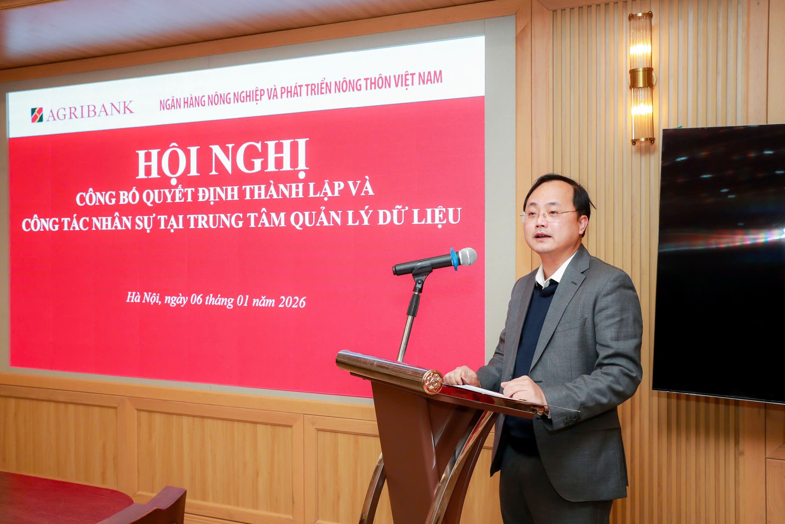 Agribank thành lập Trung tâm Quản lý Dữ liệu, tạo nền tảng quản trị dữ liệu phục vụ chuyển đổi số toàn diện