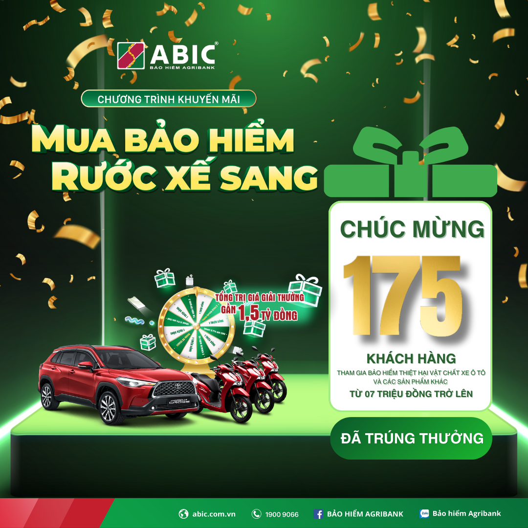 [KẾT QUẢ] Chương trình khuyến mãi &quot;Mua bảo hiểm - Rước xế sang&quot;
