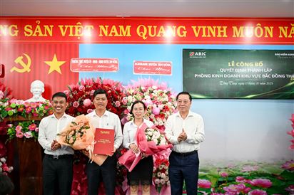 ABIC Chi nhánh Cần Thơ thành lập Phòng Kinh doanh Khu vực Bắc Đồng Tháp