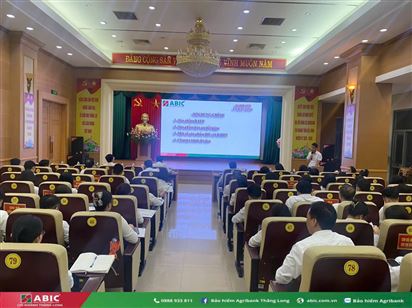 Bảo hiểm Agribank Thăng Long phối hợp đào tạo nghiệp vụ bảo hiểm tại TĐL Agribank CN tỉnh Bắc Ninh