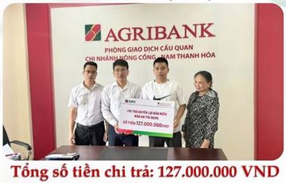 BẢO HIỂM AGRIBANK CHI NHÁNH THANH HÓA CHI TRẢ QUYỀN LỢI BẢO HIỂM CHO KHÁCH HÀNG TẠI HUYỆN NÔNG CỐNG