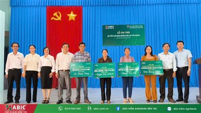 BẢO HIỂM AGRIBANK BẾN TRE CHI TRẢ HƠN 1,3 TỶ ĐỒNG QUYỀN LỢI BẢO HIỂM BẢO AN TÍN DỤNG TẠI AGRIBANK CHỢ LÁCH