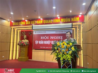 BẢO HIỂM AGRIBANK THĂNG LONG PHỐI HỢP ĐÀO TẠO NGHIỆP VỤ BẢO HIỂM TẠI TỔNG ĐẠI LÝ AGRIBANK GIA LÂM
