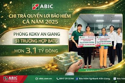 BẢO HIỂM AGRIBANK KIÊN GIANG CHI TRẢ HƠN 23,2 TỶ ĐỒNG QUYỀN LỢI BẢO HIỂM TRONG NĂM 2025
