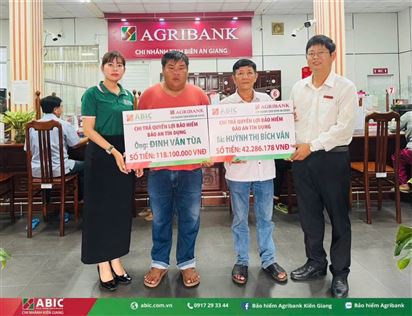 BẢO HIỂM AGRIBANK KIÊN GIANG CHI TRẢ HƠN 160 TRIỆU ĐỒNG QUYỀN LỢI BẢO HIỂM BẢO AN TÍN DỤNG CHO KHÁCH HÀNG TẠI AN GIANG