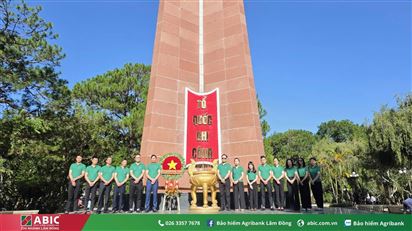 BẢO HIỂM AGRIBANK CHI NHÁNH LÂM ĐỒNG DÂNG HƯƠNG TƯỞNG NIỆM CÁC ANH HÙNG LIỆT SĨ NHÂN KỶ NIỆM 79 NĂM NGÀY THƯƠNG BINH - LIỆT SĨ (27/7/1947 – 27/7/2026)