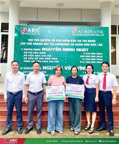 BẢO HIỂM AGRIBANK ĐẮK LẮK CHI TRẢ HƠN 714 TRIỆU ĐỒNG QUYỀN LỢI BẢO HIỂM BẢO AN TÍN DỤNG CHO KHÁCH HÀNG TẠI AGRIBANK CHI NHÁNH BUÔN ĐÔN ĐẮK LẮK