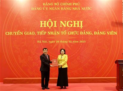 Đảng bộ Agribank chuyển về trực thuộc Đảng bộ Ngân hàng Nhà nước Việt Nam, kiện toàn tổ chức Đảng theo ngành dọc, đáp ứng yêu cầu lãnh đạo trong giai đoạn phát triển mới