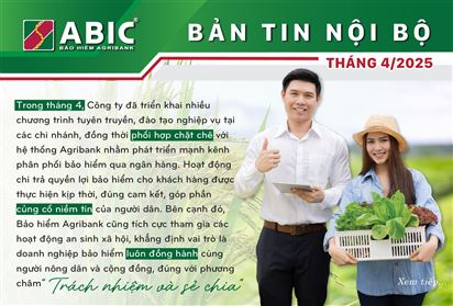 BẢN TIN NỘI BỘ THÁNG 4/2025