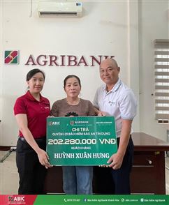 Bảo hiểm Agribank Khánh Hòa chi trả quyền lợi Bảo An tín dụng cho khách hàng