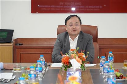 Đồng chí Tô Huy Vũ - Bí thư Đảng ủy, Chủ tịch HĐTV Agribank thăm và làm việc tại Bảo hiểm Agribank