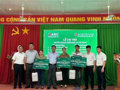 BẢO HIỂM AGRIBANK CHI NHÁNH BẾN TRE CHI TRẢ QUYỀN LỢI BẢO AN TÍN DỤNG TẠI HUYỆN BÌNH ĐẠI