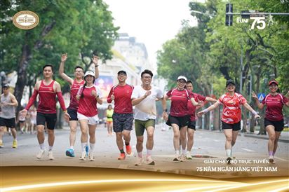 Chinh phục hơn 550.000 km tại Giải chạy bộ trực tuyến “75 năm Ngân hàng Việt Nam”: Agribank dẫn đầu toàn ngành, chung tay đóng góp 7,5 tỷ đồng cho an sinh xã hội