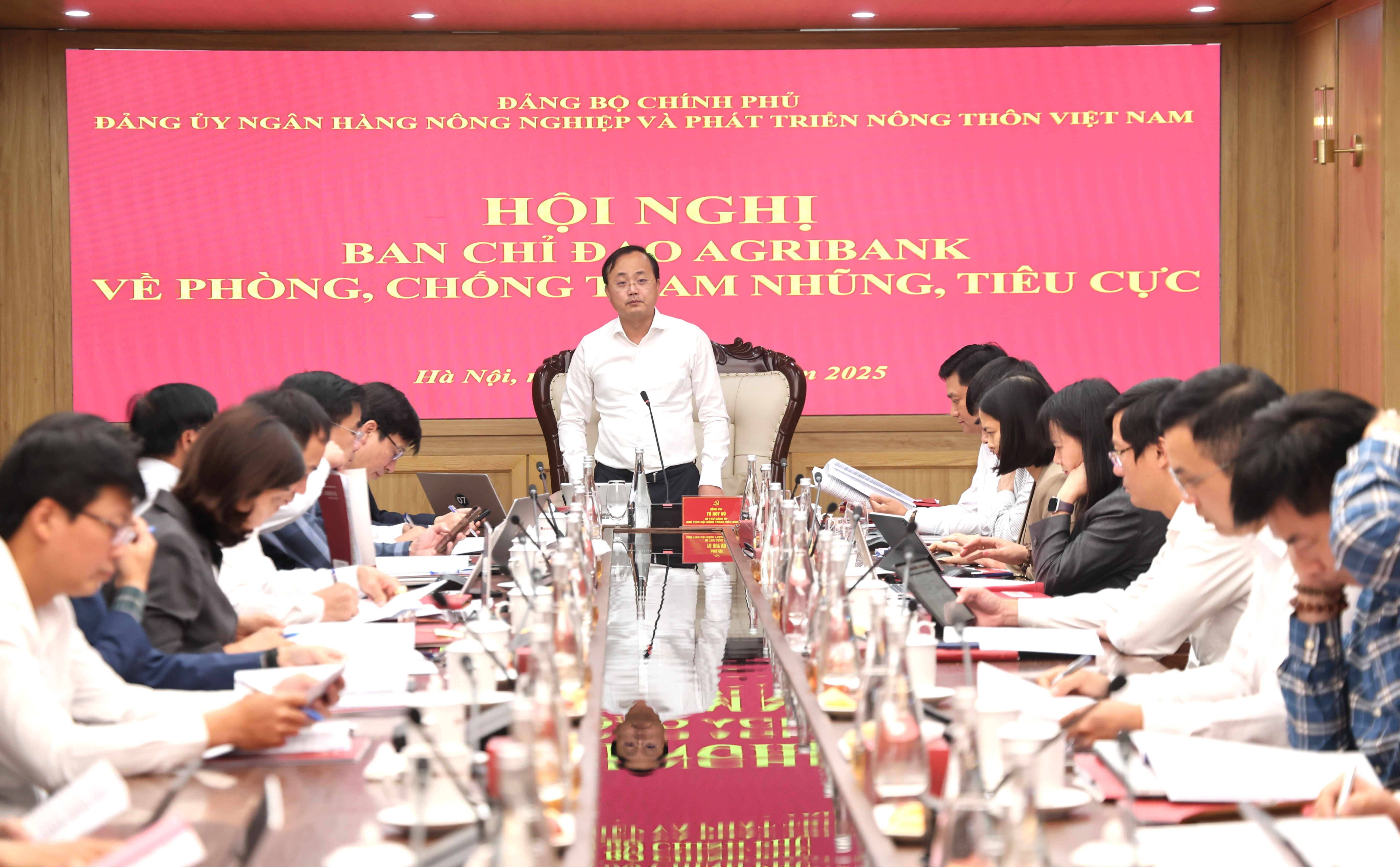 Đảng ủy Agribank triển khai Hội nghị Ban chỉ đạo Agribank về phòng chống tham nhũng, lãng phí, tiêu cực