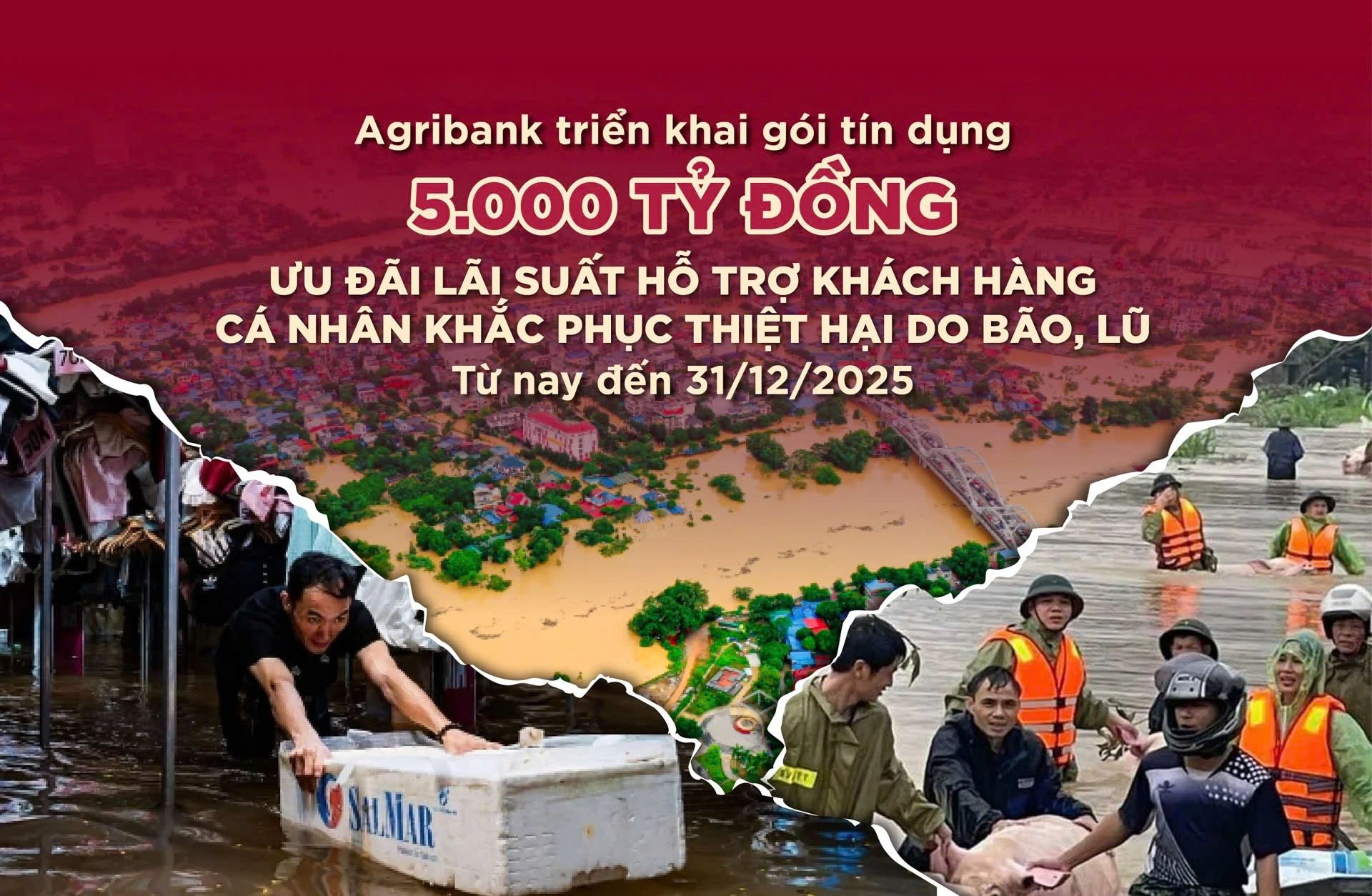 Thủ tướng khen ngành ngân hàng kịp thời hỗ trợ người dân sau bão lũ, Agribank nổi bật vai trò tiên phong