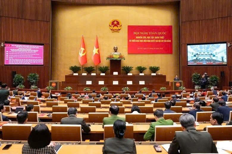 Agribank tham dự Hội nghị toàn quốc quán triệt, triển khai thực hiện Nghị quyết Đại hội XIV của Đảng